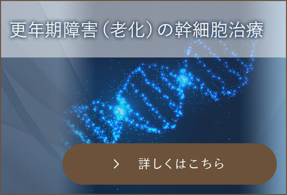 更年期障害（老化）の幹細胞治療